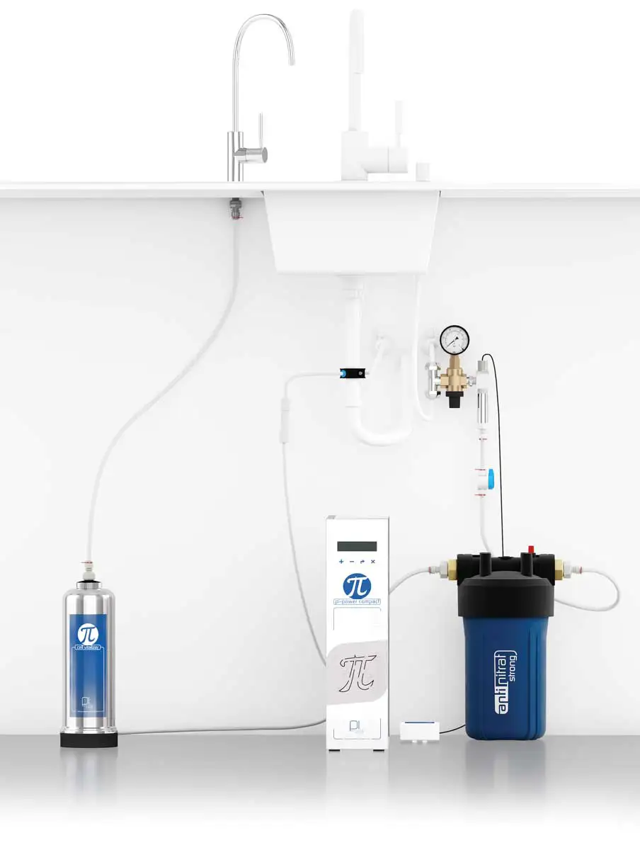 Installation des Antinitrat Filters Strong vor der Umkehrosmose